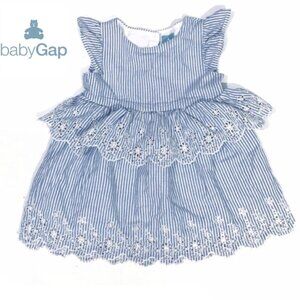 Gap Baby Girl Layered Eyelet Flutter Dress 1824 M